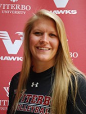 Viterbo outside hitter Alicia Olson